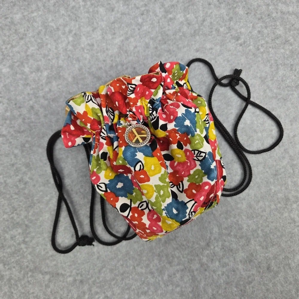 Brighton Floral Drawstring Jewelry Pouch Travel Organizer